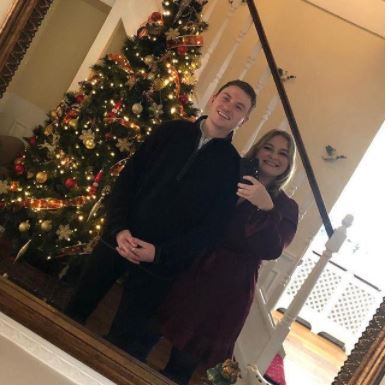 Tom Wallace with his sister Libby Wallace